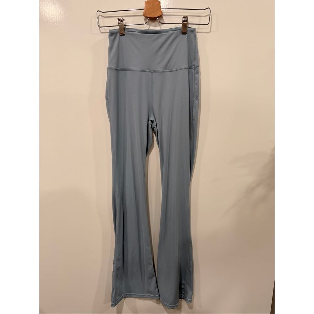 Lululemon Flare Legging Size 4 Dusty Blue Pocket